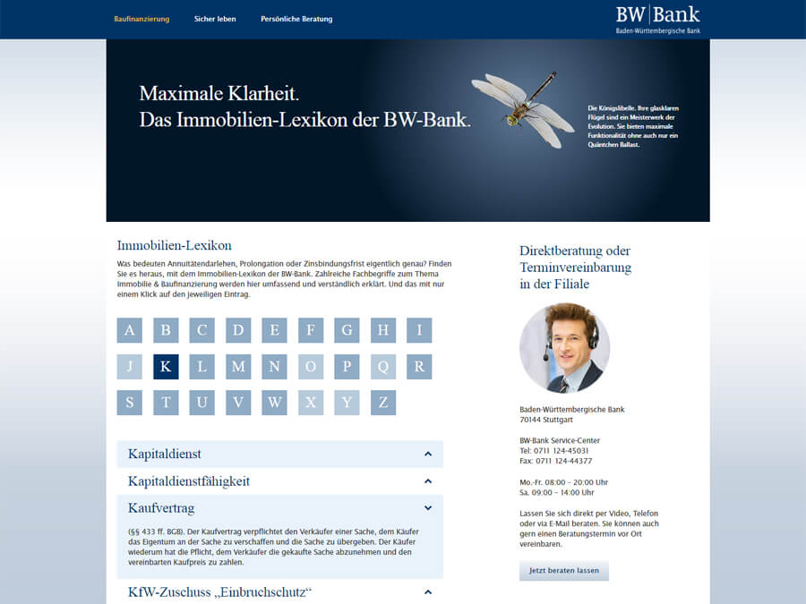 BW-Bank: Immobilien-Lexikon